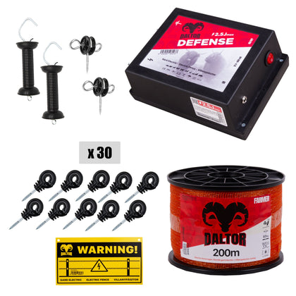 Pachet gard electric DALTOR Defense 2.5J 200m
