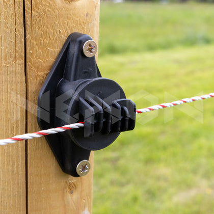 Izolator plat tip diamant negru pentru gard electric NEXON