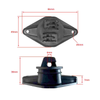 Izolator plat tip diamant negru pentru gard electric NEXON