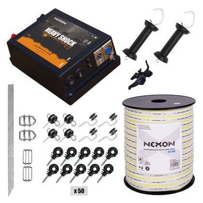 Pachet gard electric NEXON HeavyShock PRO 2.5J cu banda 200m