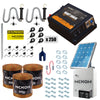 Pachet complet gard electric NEXON HeavyShock PRO 2.5 J 12V cu solar si cutie de protectie Fir gard electric ULTRA 1500m 5 lite-180kg