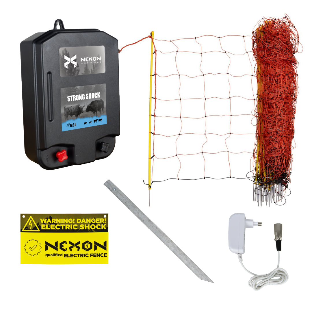 Pachet complet gard electric NEXON StrongShock 6.6J 12V, 50m