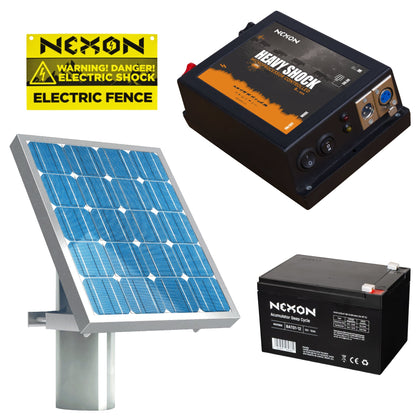 Kit Gard electric NEXON HeavyShock PRO 2.5J cu solar si baterie