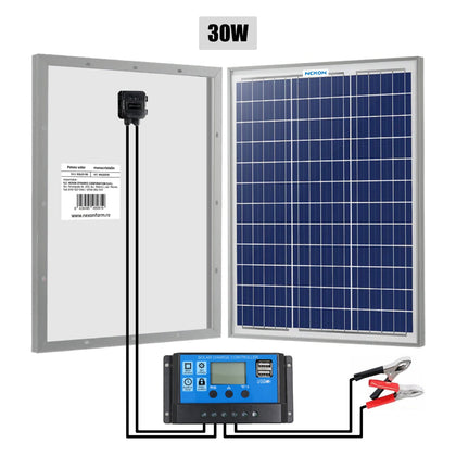 Panou solar gard electric NEXON 30W cu regulator