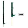 Stalpisori plastic NEXON MEDIUM (mai solid) pentru gard electric 100 bucati