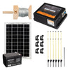 Pachet gard electric portabil 5J cu panou solar și baterie pentru camping - NEXON