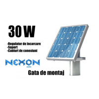 Panou solar gard electric cu suport si regulator NEXON 30W-NEXON FARM