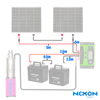 Set cablu conexiune pentru kit pompă submersibilă soalră NEXON